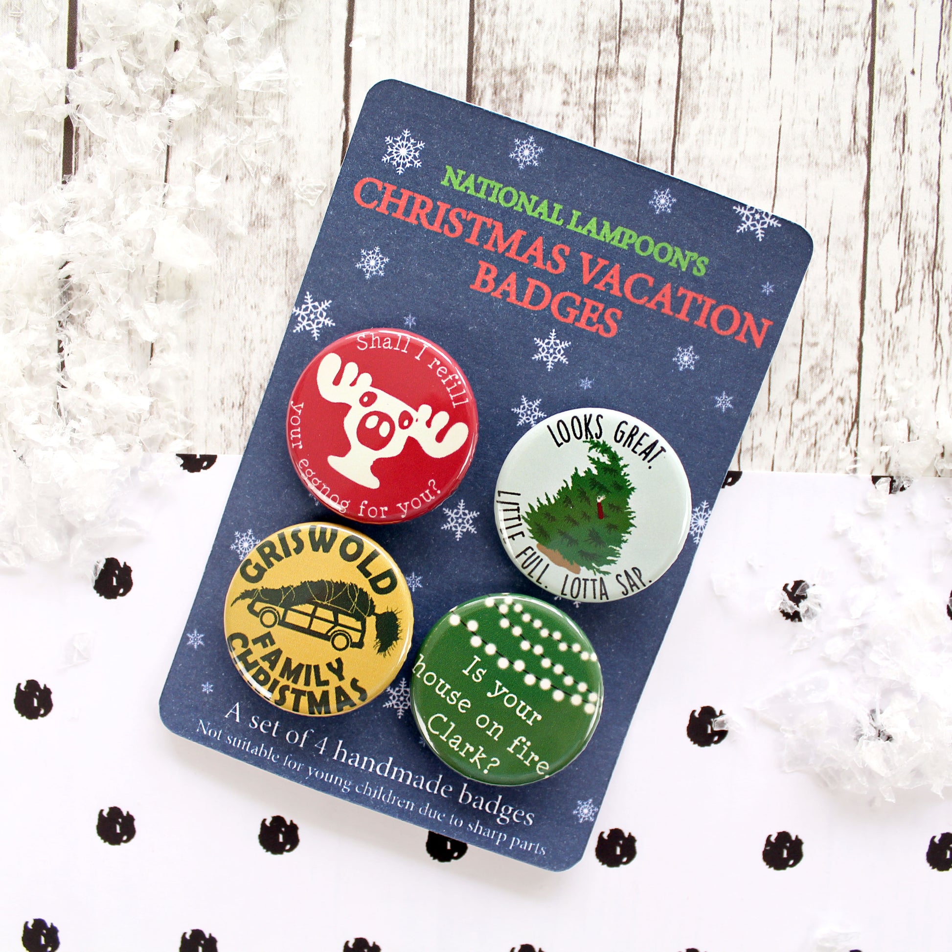 Christmas Vacation badges