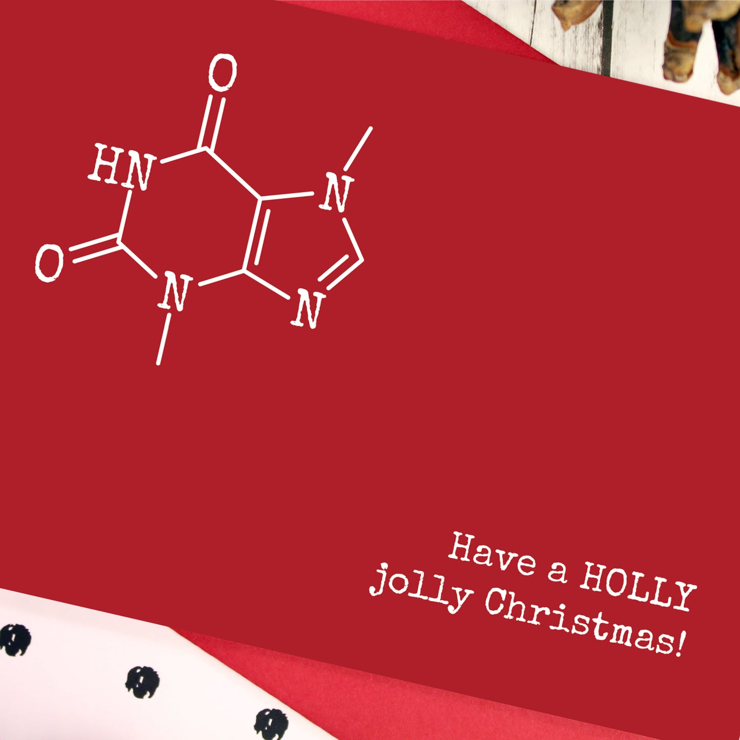 Theobromine Christmas card