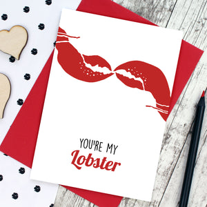 You're my lobster card with red lobster claws