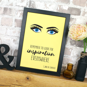 Look for inspiration print