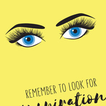 Load image into Gallery viewer, close up of eyes on look for inspiration print