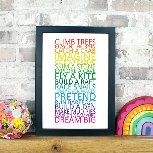 Inspirational children's print