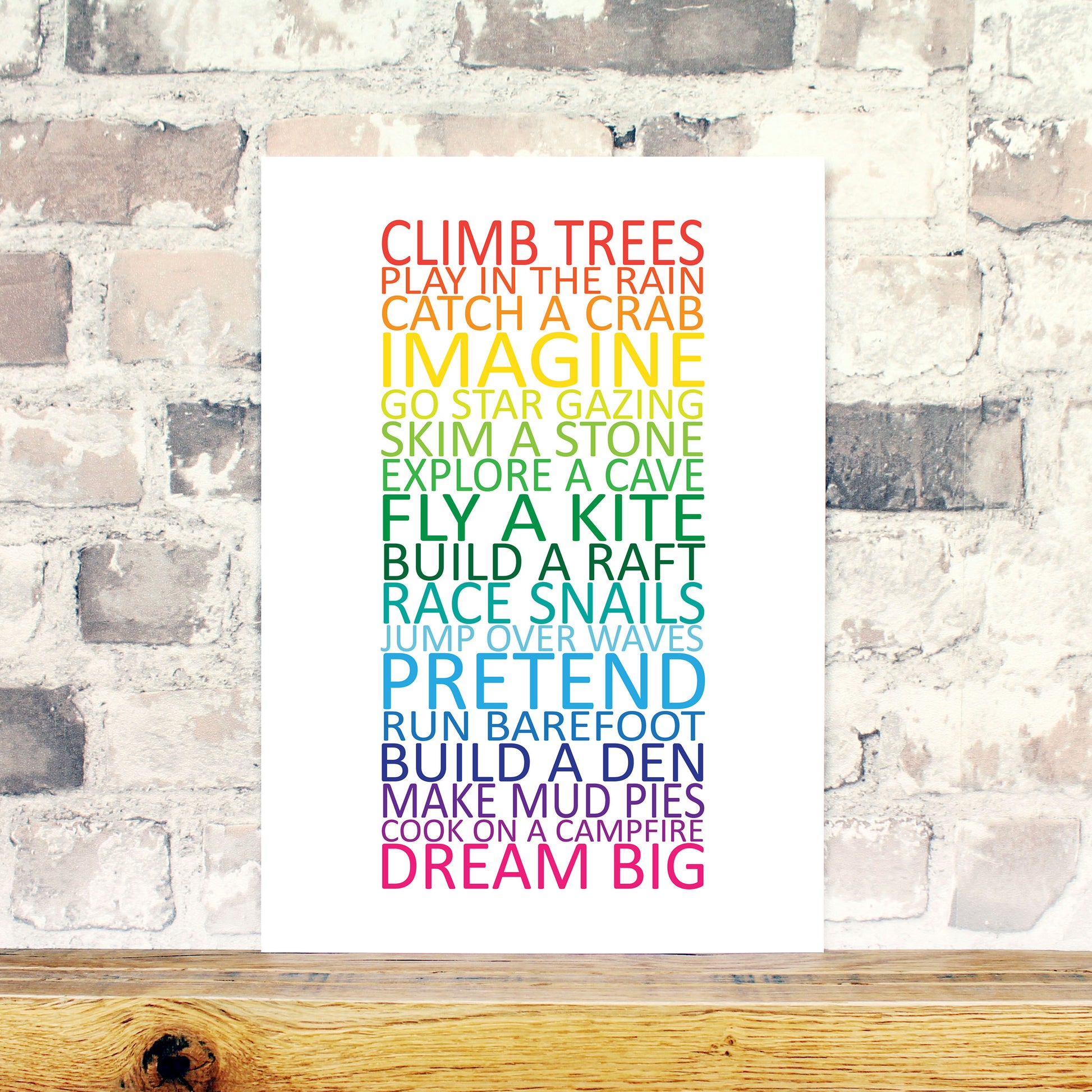 Inspirational nursery print