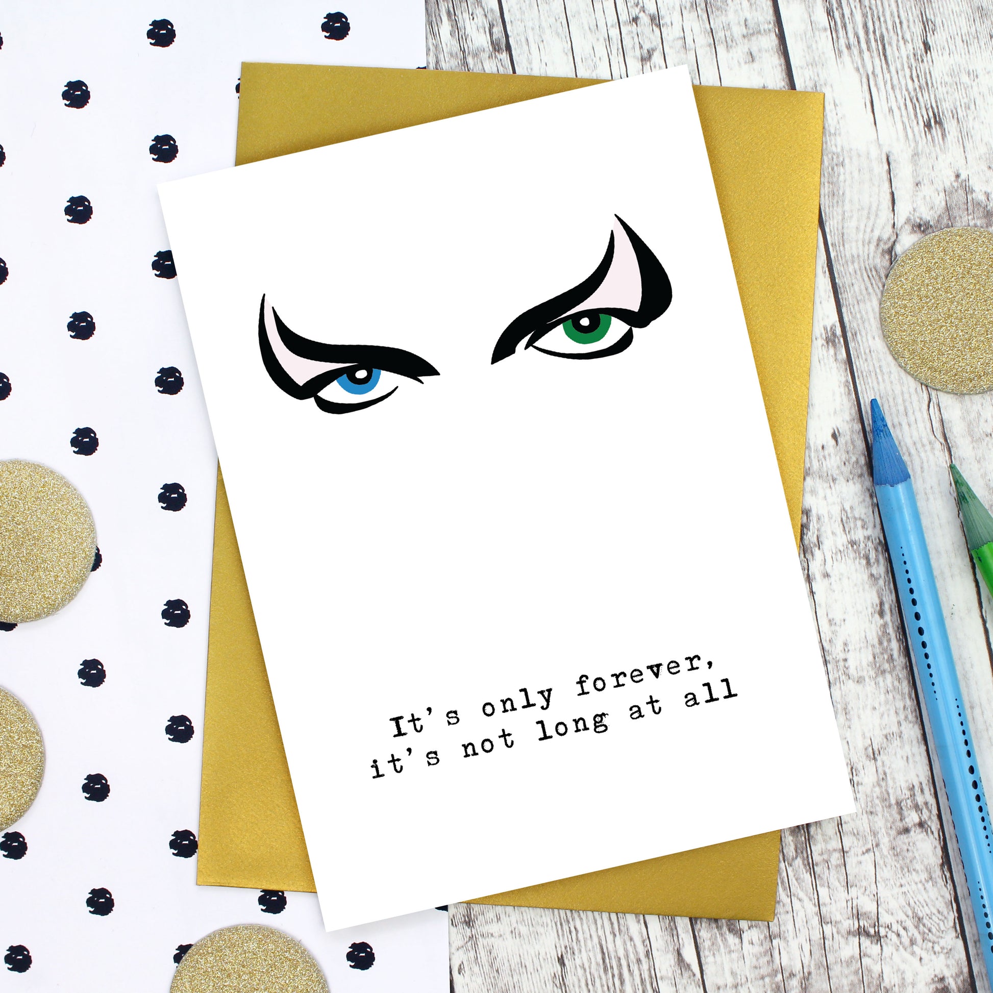 Labyrinth Card with Jareth's eyes