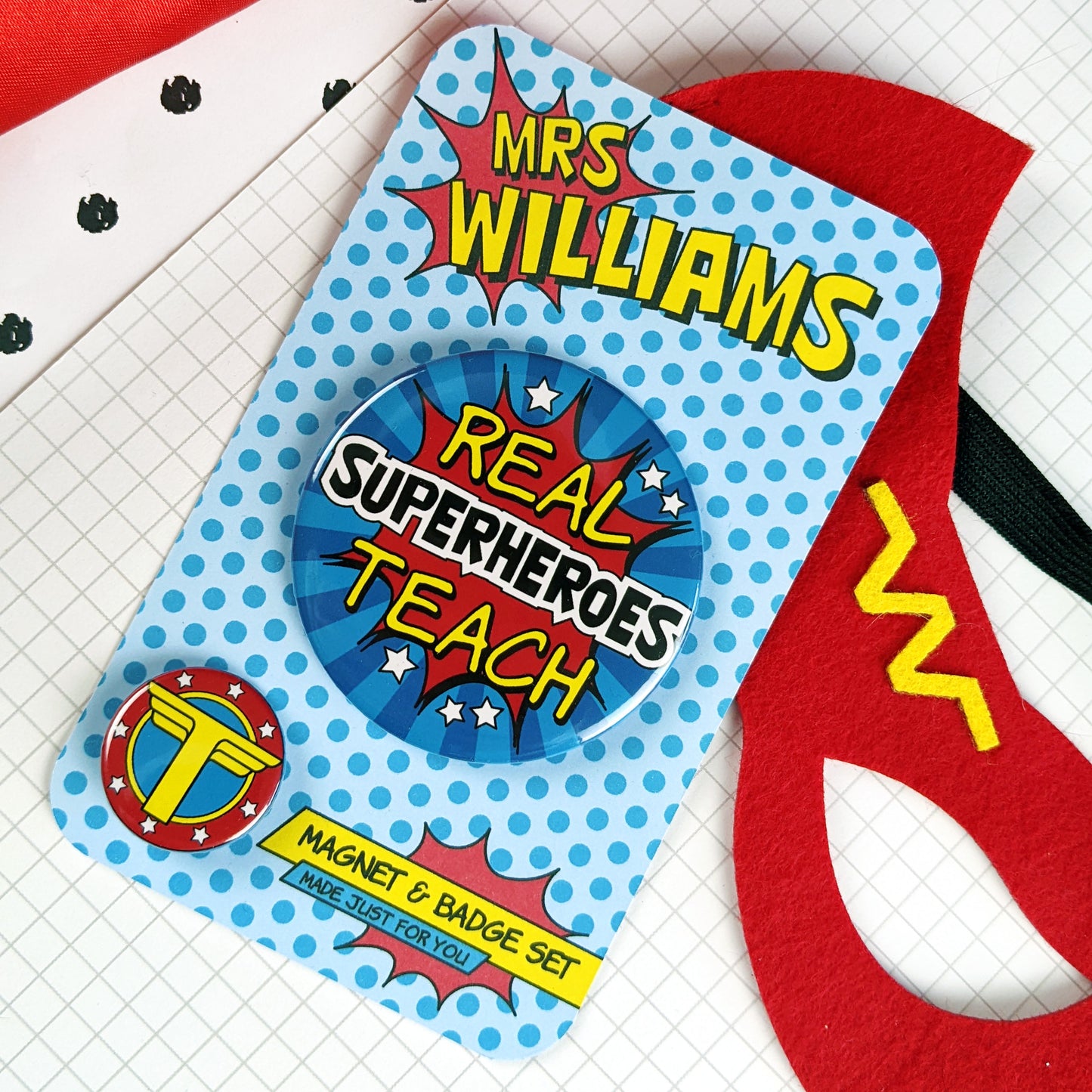 Personalised Superhero Teacher Gift