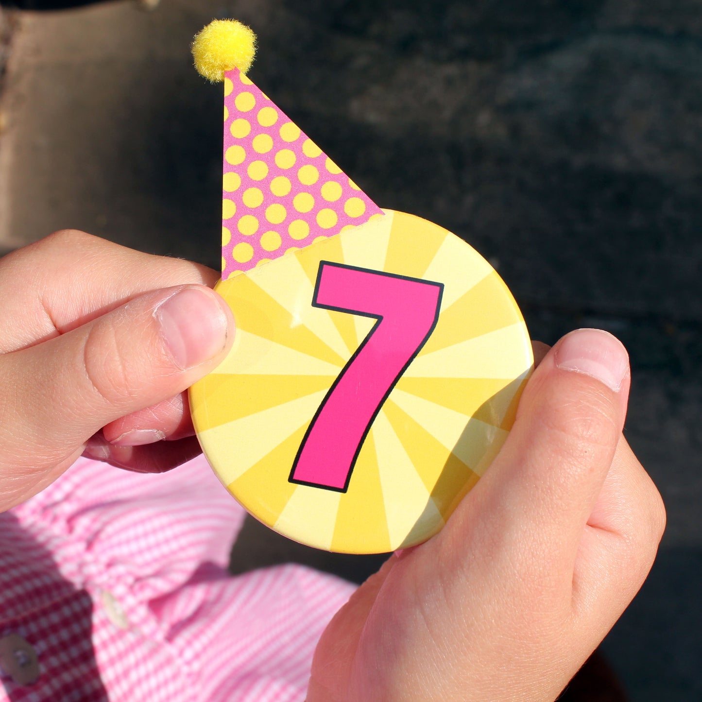 7th Birthday badge