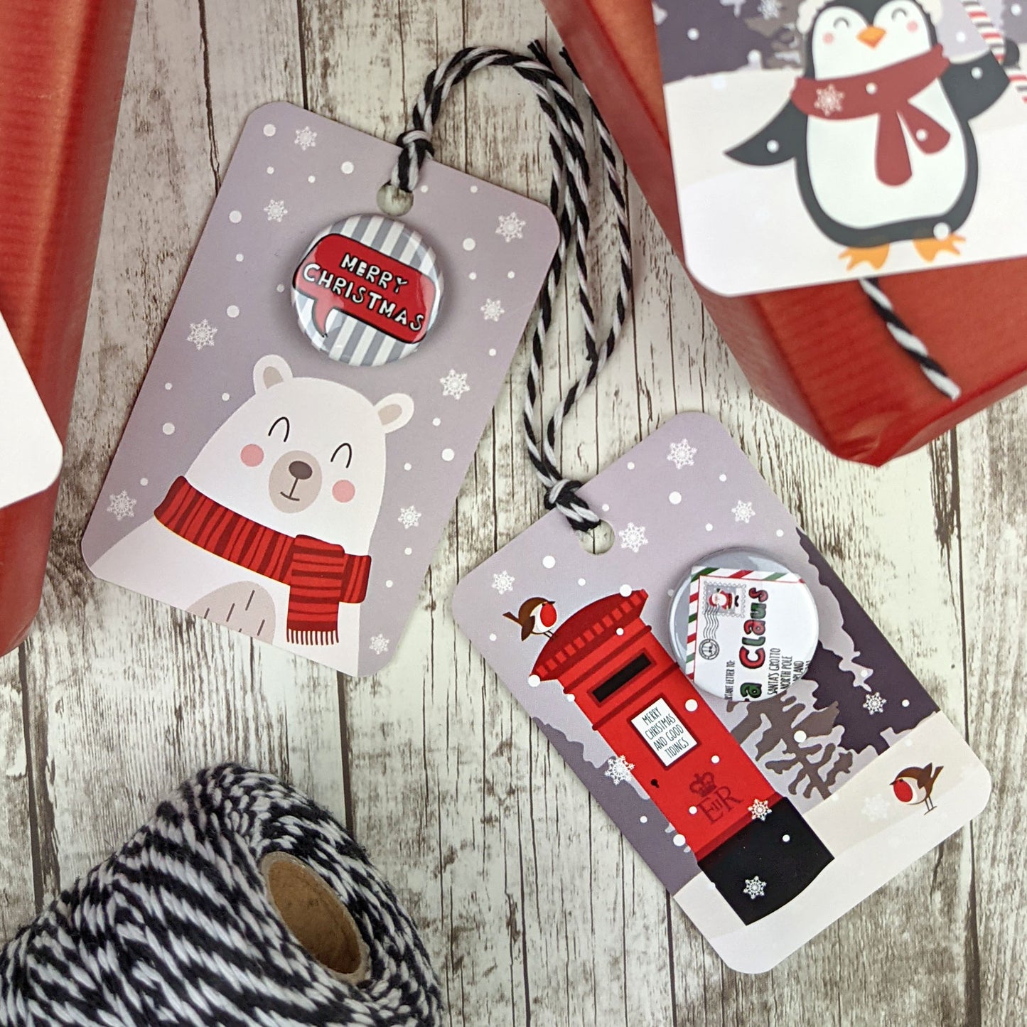 Winter Wonderland Christmas Gift Tags with Badges