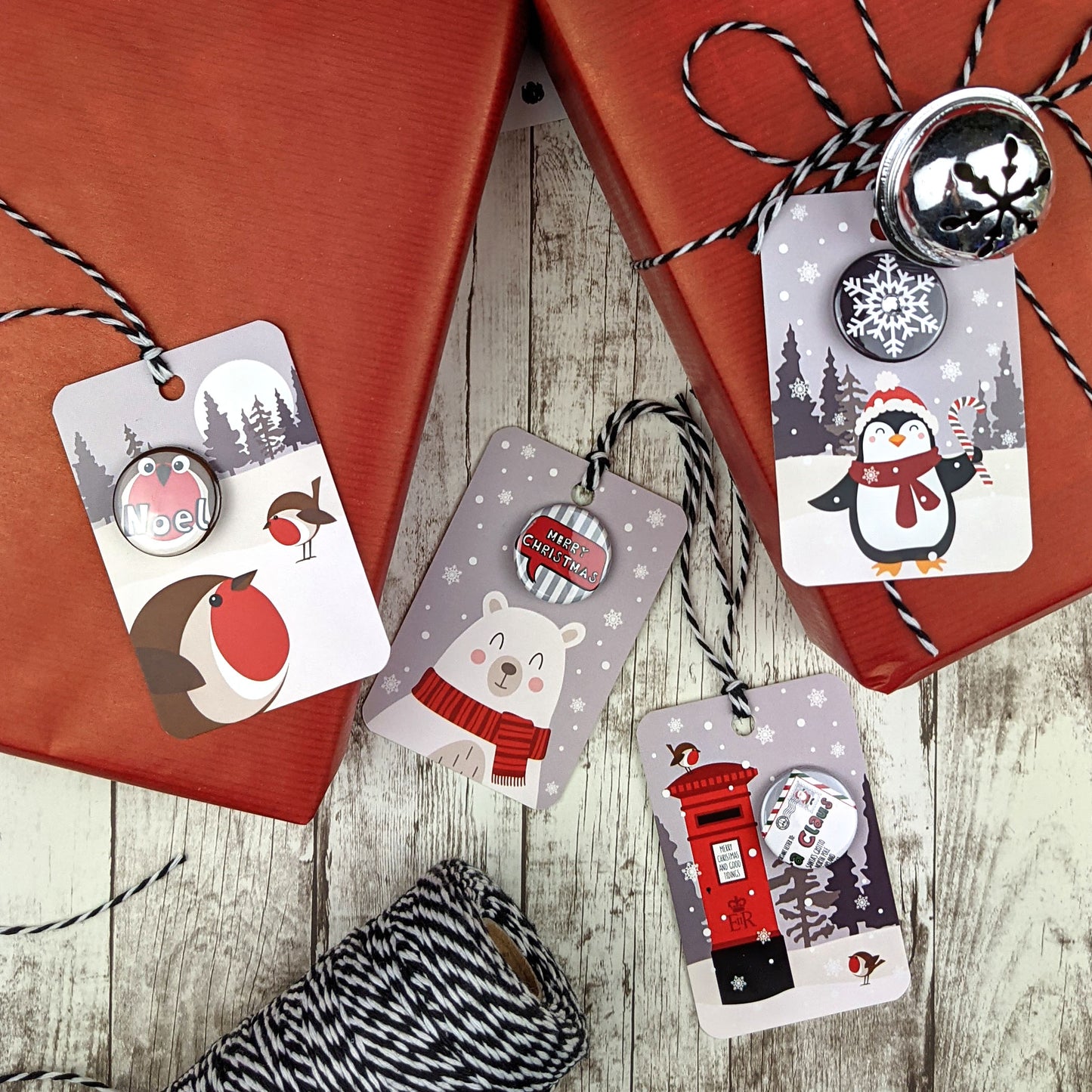 Winter Wonderland Christmas Gift Tags with Badges